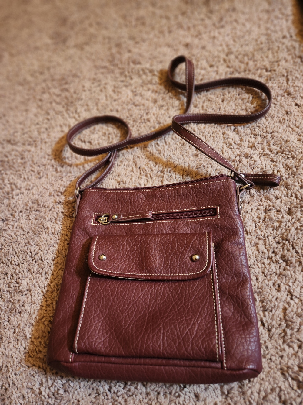 Kelly & Katie Brown Interior Zippered Menโs Bag Organizer Pouch